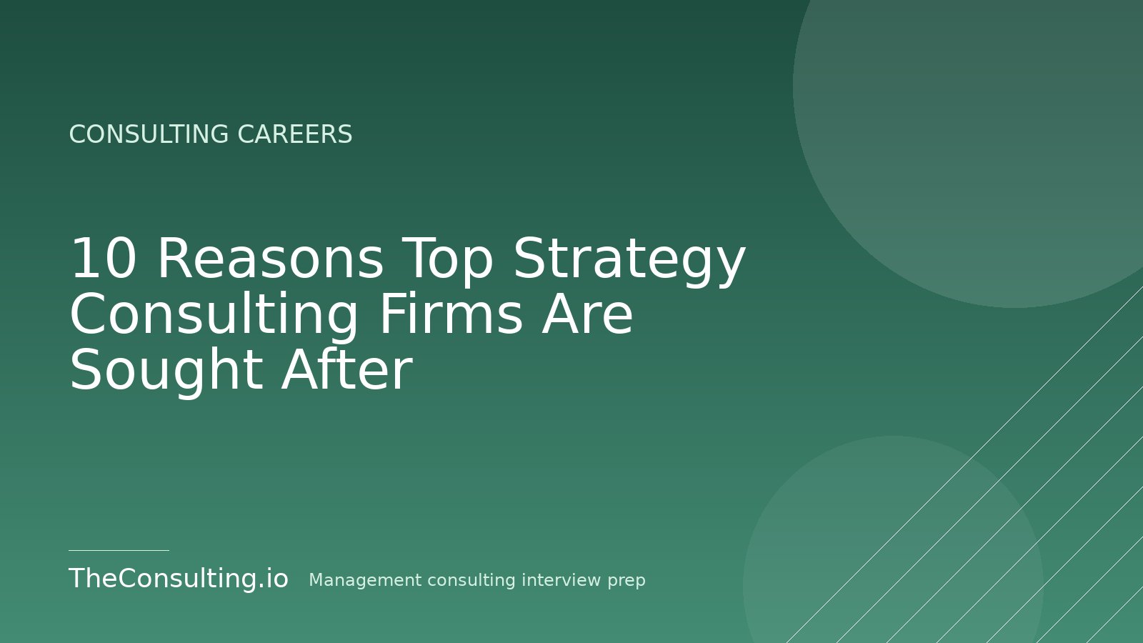 10 Reasons Top Strategy Consulting Firms Are Sought After