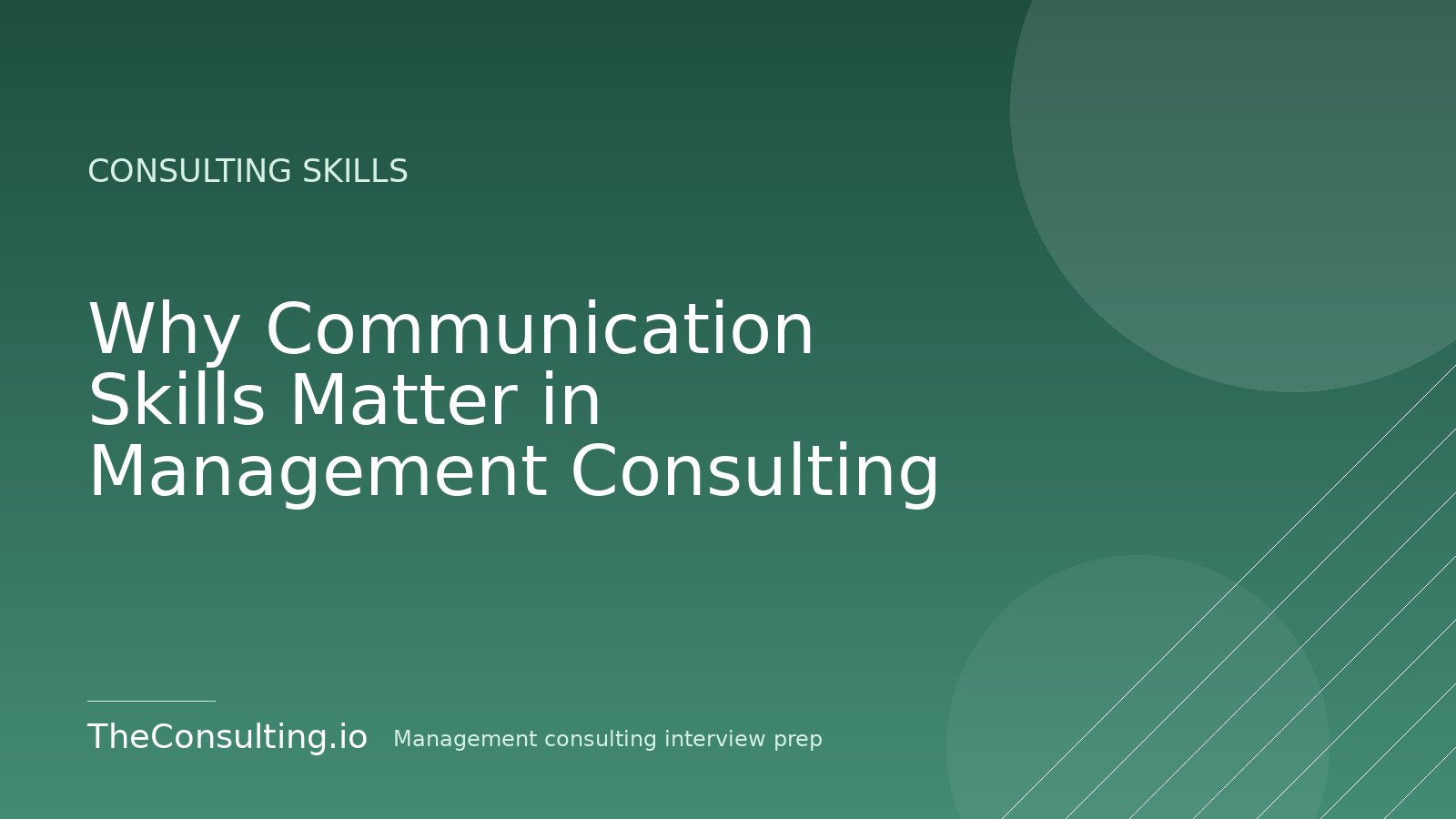 Why Communication Skills Matter in Management Consulting