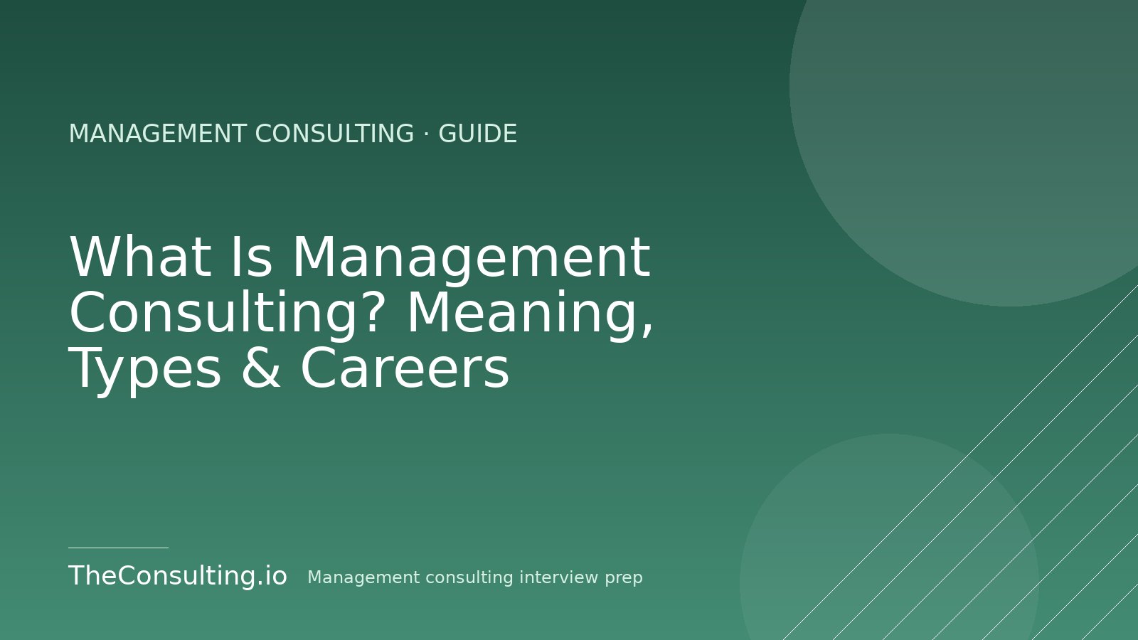 What Is Management Consulting? Meaning, Types & Careers